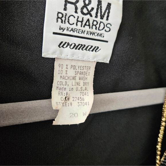 Vintage Embellished Black Velvet Jacket With and Silver with Gold Trim - Picture 8 of 16